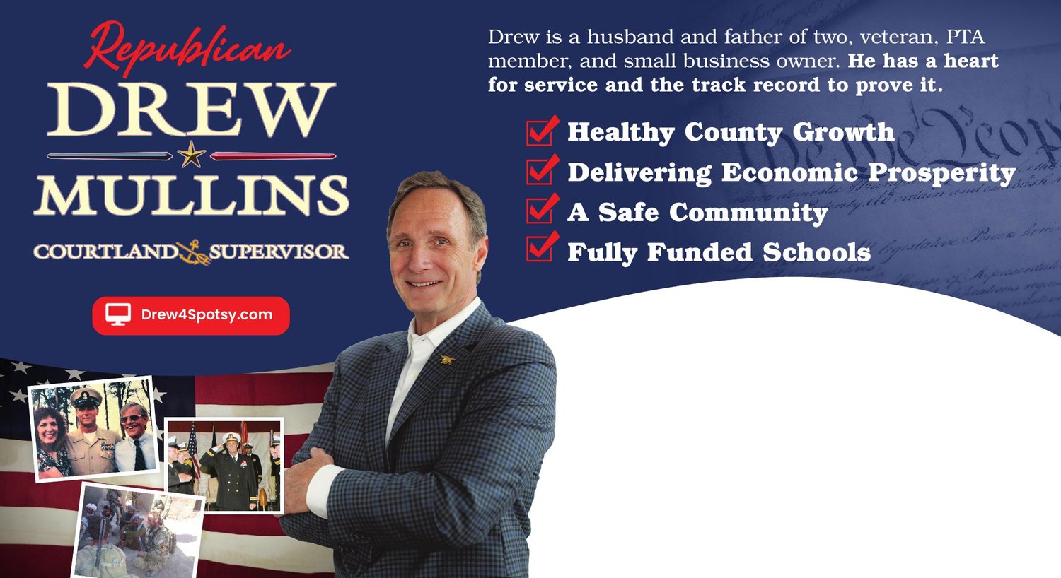 Drew Mullins for Spotsylvania County Supervisor mailer